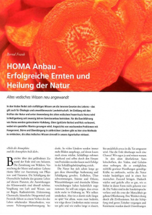 2008-08, Tattva Viveka 37, HOMA-Anbau: Erfolgreiche Ernten und Heilung der Natur